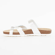 Josef Seibel Hermine 01 Silver Sandals inside. Size 45 womens shoes