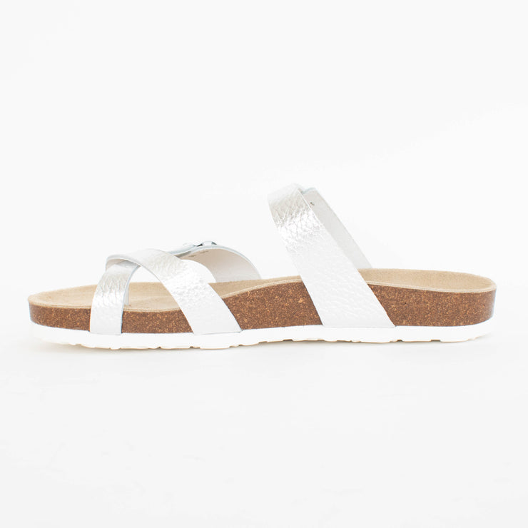Josef Seibel Hermine 01 Silver Sandals inside. Size 45 womens shoes