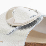 Josef Seibel Hermine 14 Silver Sandal detail. Size 43 womens shoes