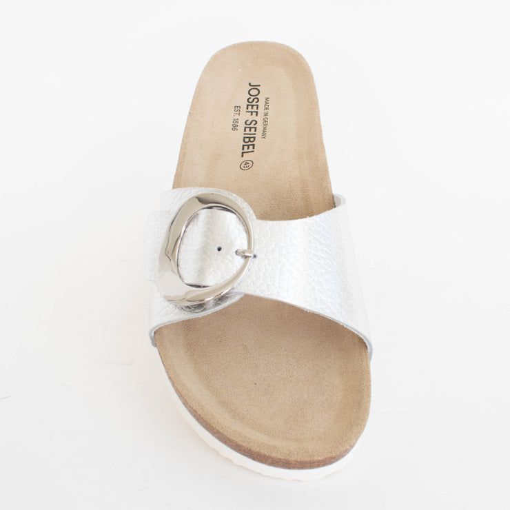 Josef Seibel Hermine 14 Silver Sandal top. Size 42 womens shoes