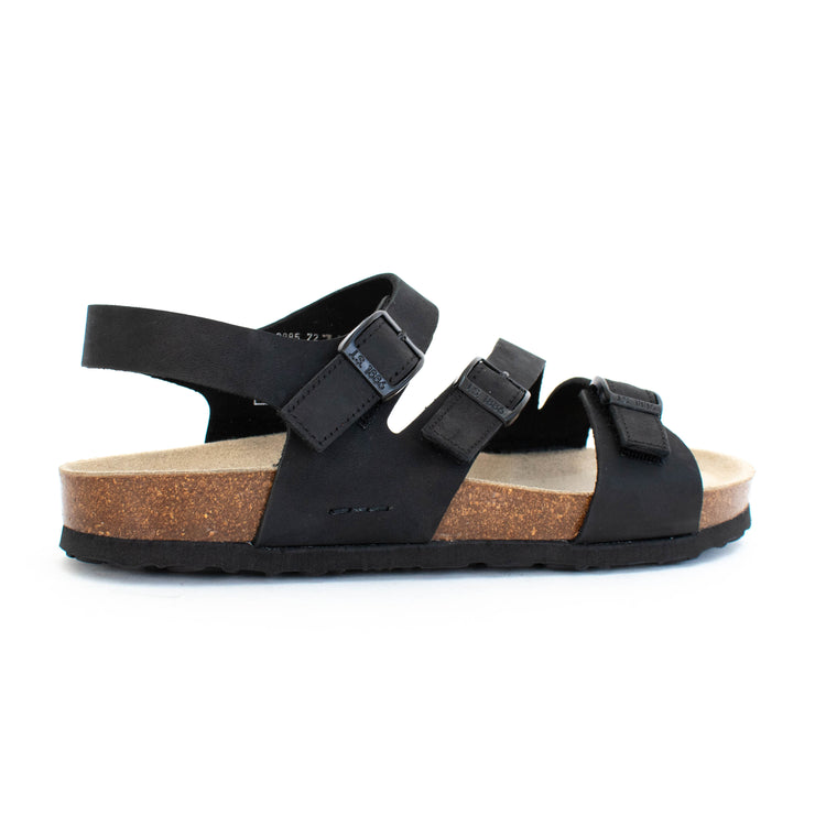 Josef Seibel Hermine 16 Black Sandals back. Size 44 womens shoes