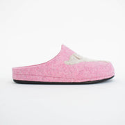 Dr Feet Honey Pink Oatmeal Slippers side. Size 43 womens shoes