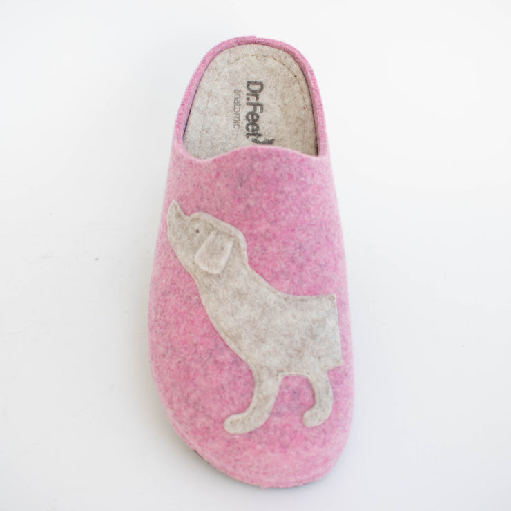 Dr Feet Honey Pink Oatmeal Slippers top. Size 43 womens shoes