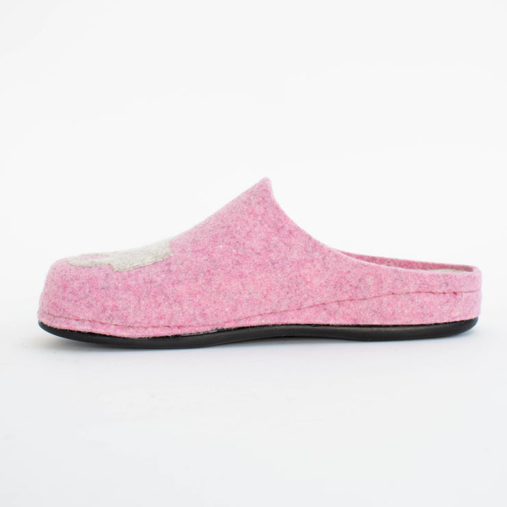 Dr Feet Honey Pink Oatmeal Slippers inside. Size 42 womens shoes