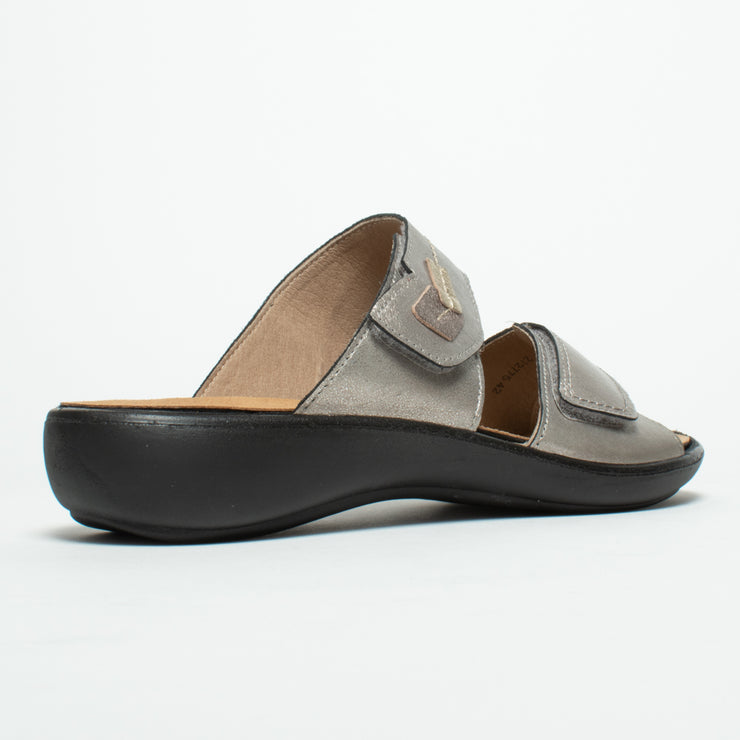Westland Ibiza 75 Platinum Sandal back. Size 44 womens shoes
