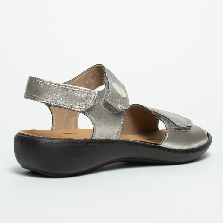 Westland Ibiza 79 Platinum Sandal back. Size 44 womens shoes