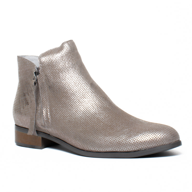Django and Juliette Icecap Pewter Cut Ankle Boot front. Size 43 womens shoes