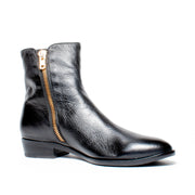 Django and Juliette Indira Black Ankle Boot front. Size 43 womens shoes