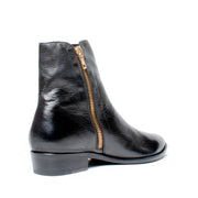 Django and Juliette Indira Black Ankle Boot back. Size 44 womens shoes