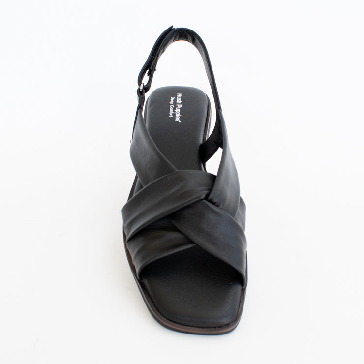 Hush Puppies Indulge Black Sandals top. Size 10 womens shoes