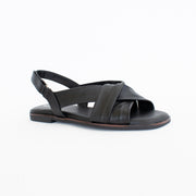 Hush Puppies Indulge Black Sandals front. Size 11 womens shoes