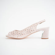 Django and Juliette Jackey Nude Rose Gold Sandals inside. Size 45 womens shoes