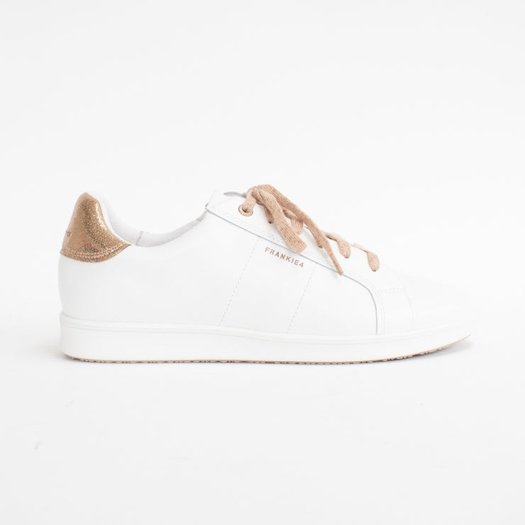 Frankie4 Jackie V White Rose Gold side. Size 10 womens shoes