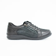 Klouds Jaslyn Black Stretch Shoes side. Size 42 womens shoes