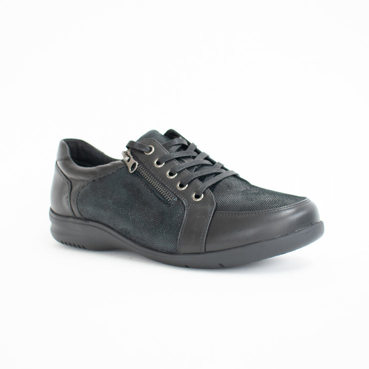 Klouds Jaslyn Black Stretch Shoes front. Size 43 womens shoes