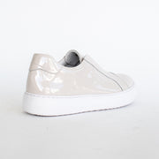 Gelato Jazzy Egret Patent Sneaker back. Size 44 womens shoes