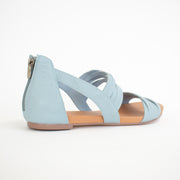 Django and Juliette Jewelsy Denim Sandals back. Size 44 womens shoes