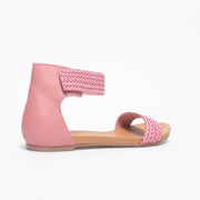 Django and Juliette Jellan Pretty Pink Sandal back. Size 44 womens shoes