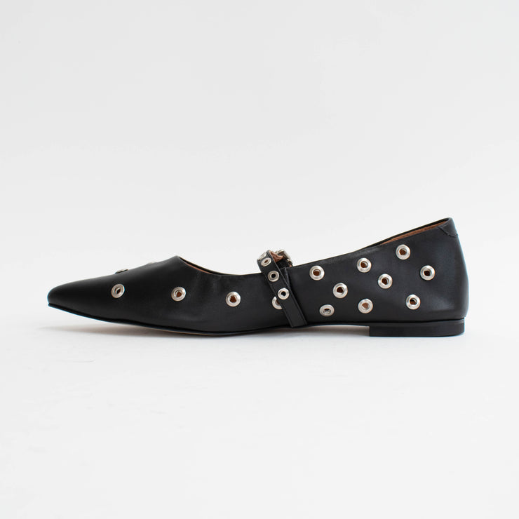 Babouche Lifestyle Jerny 1 Black Stud Shoes inside. Size 45 womens shoes