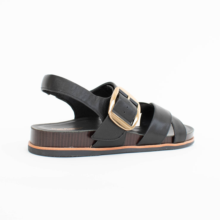 Hush Puppies Jester Black Sandal back. Size 12 womens shoes
