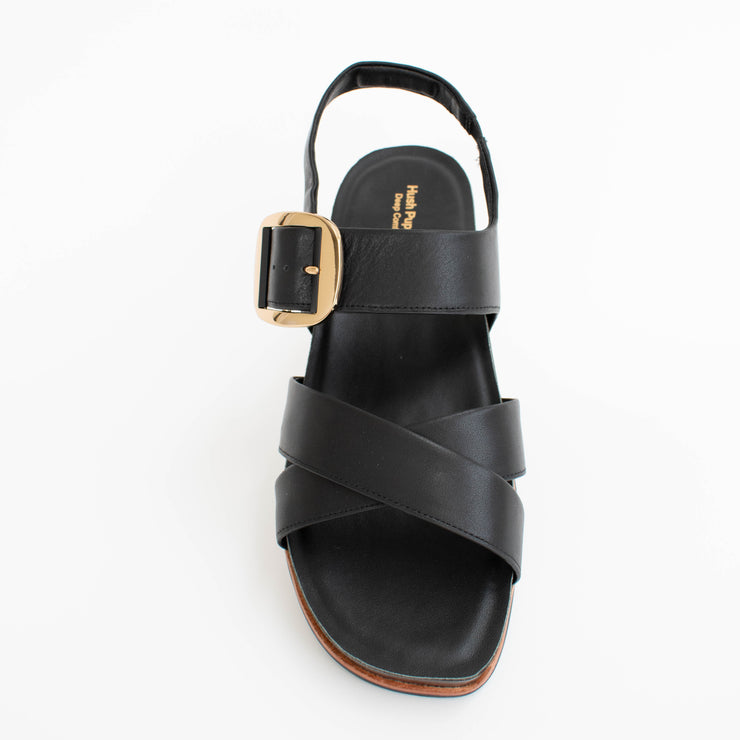 Hush Puppies Jester Black Sandal top. Size 10 womens shoes