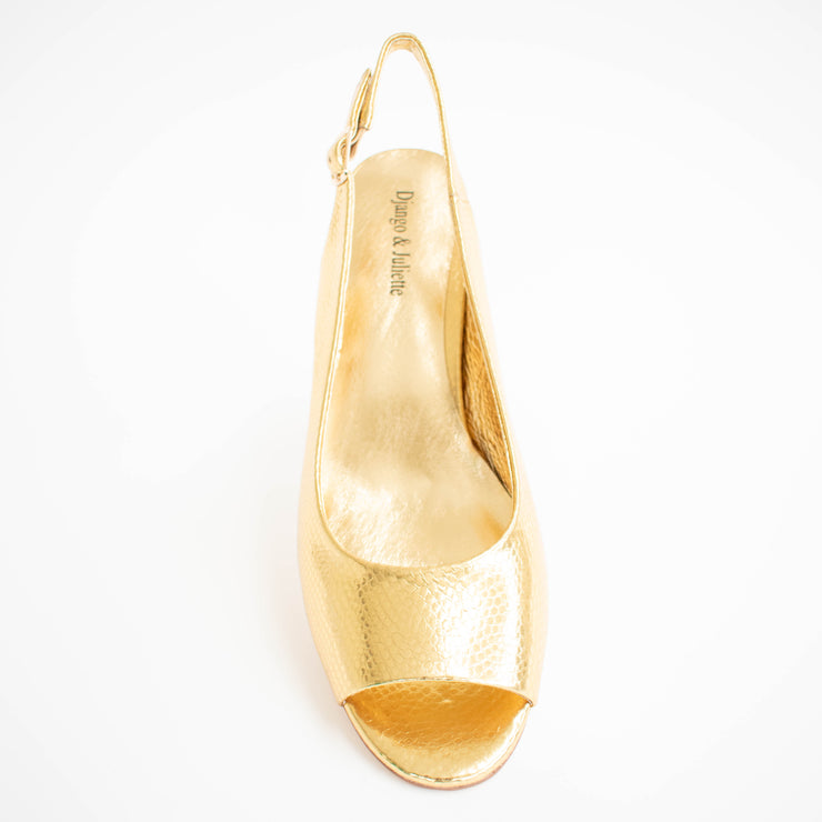 Django and Juliette Jianas Old Gold Sandals top. Size 42 womens shoes