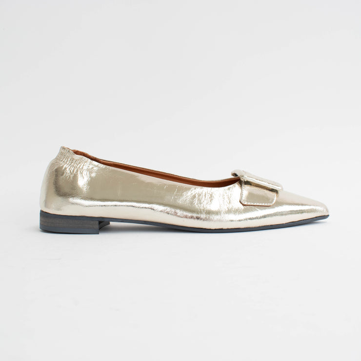 Babouche Lifestyle Jitse Gold Shoes side. Size 42 womens shoes