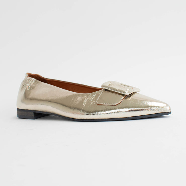Babouche Lifestyle Jitse Gold Shoes front. Size 43 womens shoes