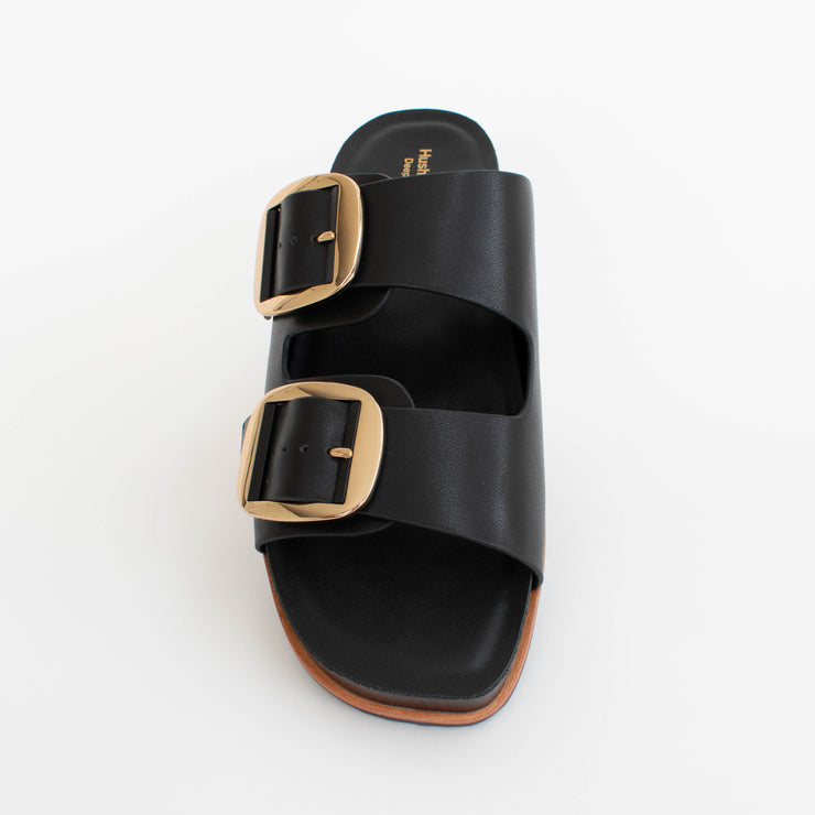 Hush Puppies Jonah Black Sandals top. Size 10 womens shoes
