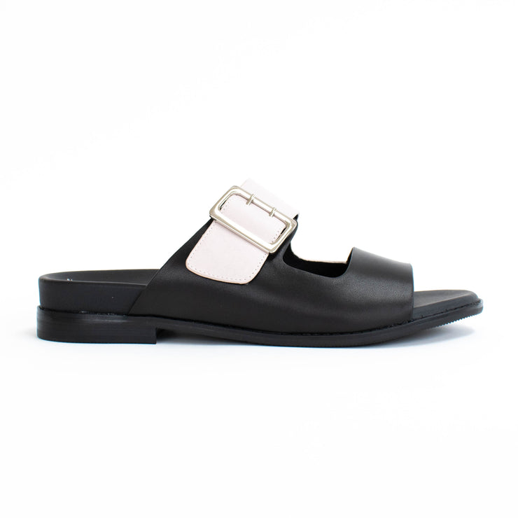 Minx Joy Black Almond Sandals side. Size 42 womens shoes