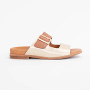 Willow Joy Tan Champagne Sandals side. Size 42 womens shoes