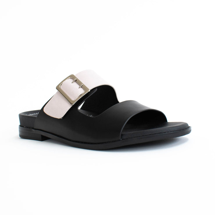 Minx Joy Black Almond Sandals front. Size 43 womens shoes