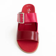 Minx Joy Glazed Red Cerise Sandal top. Size 42 womens shoes