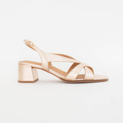 Hush Puppies Kaboo Soft Gold Sandals side. Size 10 womens shoes