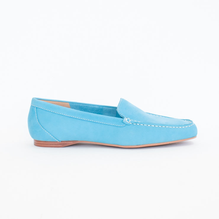 Hush Puppies Kairos Tranquil Blue Loafers side. Size 10 womens shoes