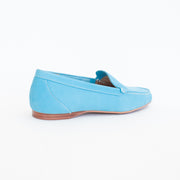 Hush Puppies Kairos Tranquil Blue Loafers back. Size 12 womens shoes