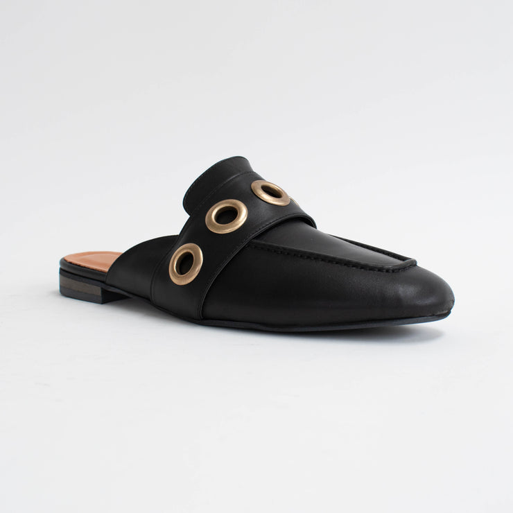 Babouche Lifestyle Karly 1 Black Slides front. Size 43 womens shoes