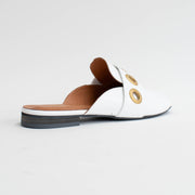 Babouche Lifestyle Karly 1 White Slides back. Size 44 womens shoes