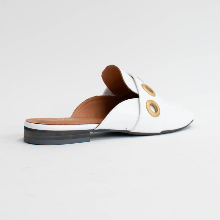 Babouche Lifestyle Karly 1 White Slides back. Size 44 womens shoes