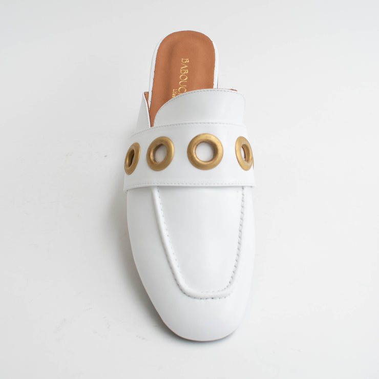 Babouche Lifestyle Karly 1 White Slides top. Size 42 womens shoes