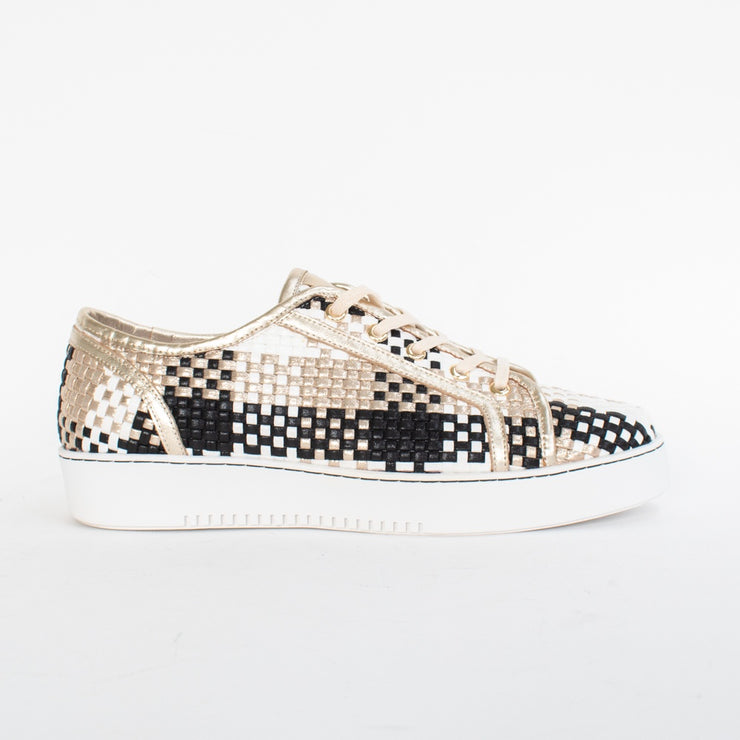 Minx Kellie Multi Metallic Sneakers side. Size 42 womens shoes