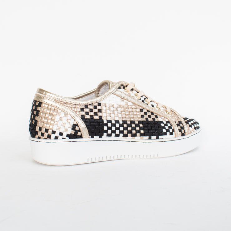 Minx Kellie Multi Metallic Sneakers back. Size 44 womens shoes
