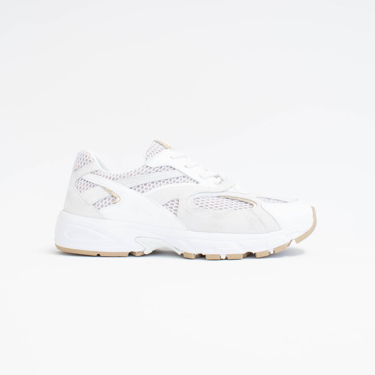 Babouche Lifestyle Novy White Gold Sneakers side. Size 42 womens shoes