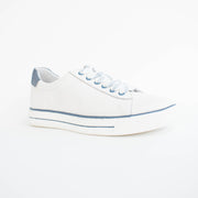 Ziera Koria White Denim Sneakers front. Size 43 womens shoes
