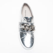 DJ Layan Silver Shine Sneaker top. Size 42 womens shoes