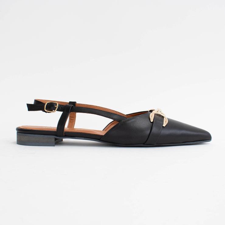 Babouche Lifestyle Leonore Black Shoes side. Size 42 womens shoes