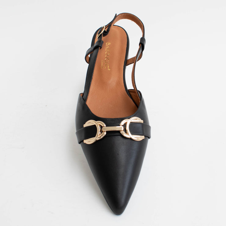 Babouche Lifestyle Leonore Black Shoes top. Size 42 womens shoes
