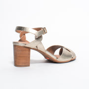 Hush Puppies Letifa Gold Sandals back. Size 12 womens shoes