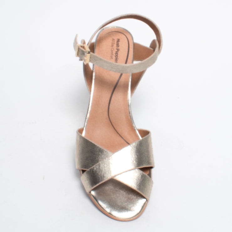 Hush Puppies Letifa Gold Sandals top. Size 10 womens shoes