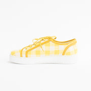 Minx Lizzie Lemon Check Sneakers inside. Size 45 womens shoes